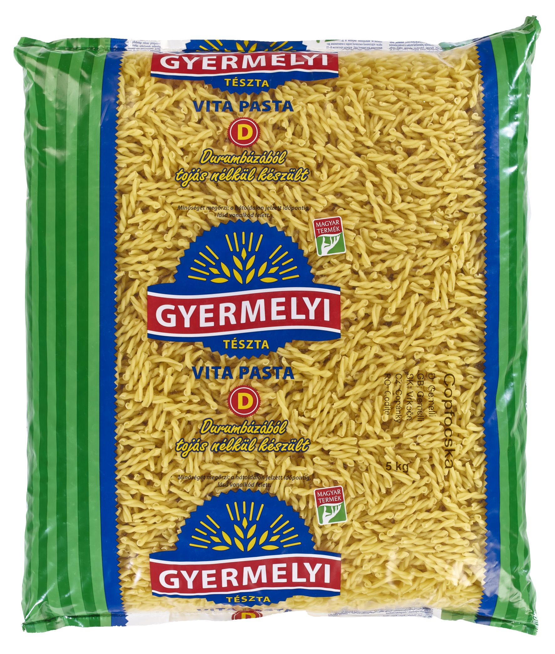 Gyermelyi Vita Pasta durum Copfocska 5kg